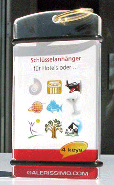 schl&uuml;sselanh&auml;nger f&uuml;r hotelzimmer
