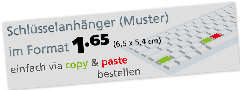 Schlüsselanhänger 8 x 5 cm Angebote