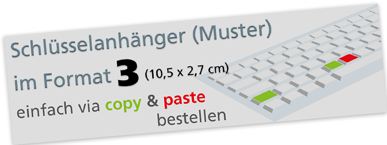 Schlüsselanhänger 8 x 5 cm Angebote