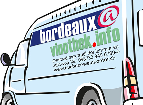 domain als firmenwagenbeschriftung