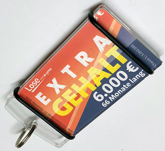 brieflose im schlüsselanhänger finden