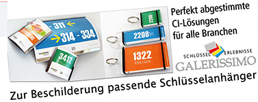 Schlüsselanhänger für Kliniken