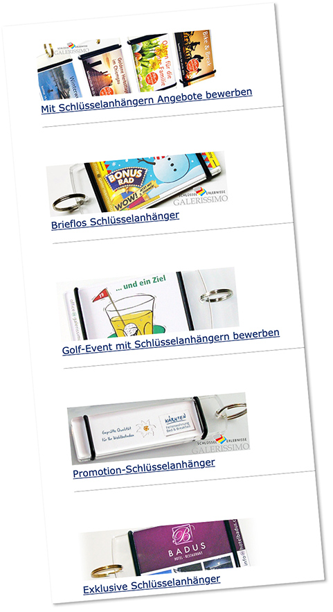 Schlüsselanhänger Fotogalerie